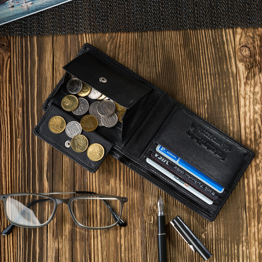 CZARNY PORTFEL MĘSKI SKÓRZANY PAOLO PERUZZI RFID T-67-BL