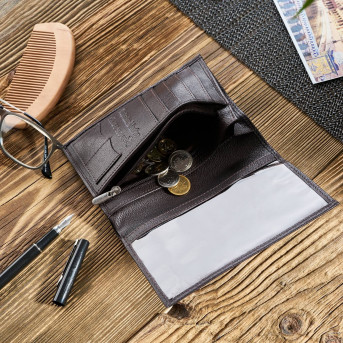 PORTFEL MĘSKI SKÓRZANY PAOLO PERUZZI RFID T-65-BR