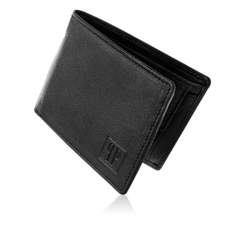 CZARNY PORTFEL MĘSKI ZE SKÓRY NATURALNEJ  PAOLO PERUZZI T-66-BL