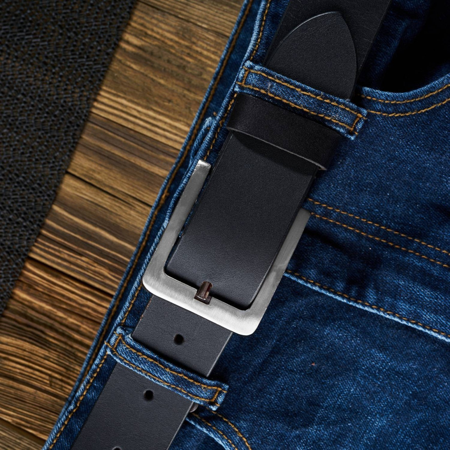 PASEK MĘSKI KLASYCZNY ZE SKÓRY CZARNY 90 CM PAOLO PERUZZI 02Z0190