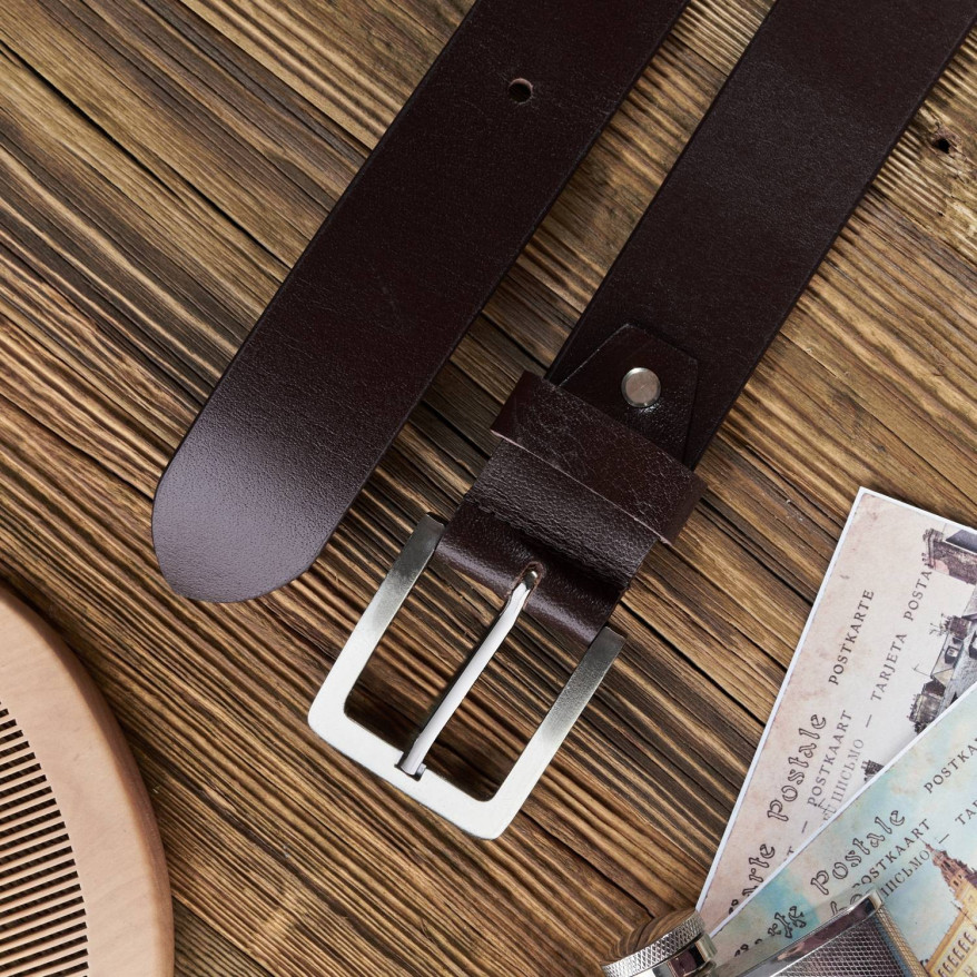 BRĄZOWY PASEK MĘSKI SKÓRZANY DO SPODNI 100 CM PAOLO PERUZZI 02Z02100