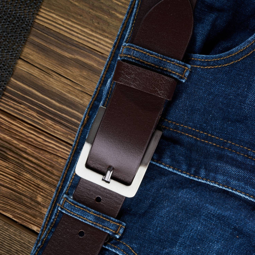 BRĄZOWY PASEK MĘSKI SKÓRZANY DO SPODNI 100 CM PAOLO PERUZZI 02Z02100