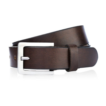 SKÓRZANY PASEK MĘSKI BRĄZOWY 120 CM Z KLAMRĄ KLASYCZNĄ PAOLO PERUZZI 04Z02120