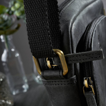 VINTAGE TOREBKA SKÓRZANA DAMSKA NA RAMIĘ PAOLO PERUZZI T-63-HBL