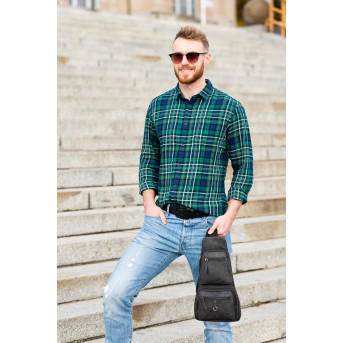 SKÓRZANY MŁODZIEŻOWY PLECAK VINTAGE PAOLO PERUZZI T-38-BL