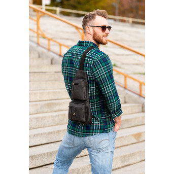 SKÓRZANY MŁODZIEŻOWY PLECAK VINTAGE PAOLO PERUZZI T-38-BL