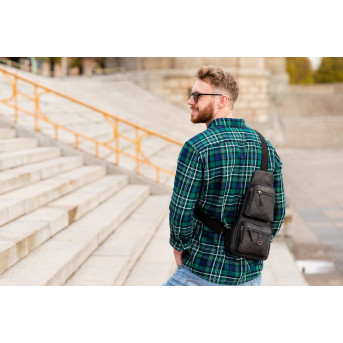 SKÓRZANY MŁODZIEŻOWY PLECAK VINTAGE PAOLO PERUZZI T-38-BL