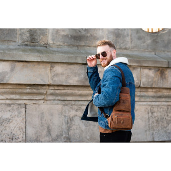 SKÓRZANY MŁODZIEŻOWY PLECAK VINTAGE PAOLO PERUZZI T-38-BR