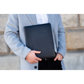 SKÓRZANY BIWUAR A4 AKTÓWKA PAOLO PERUZZI T-42-BL