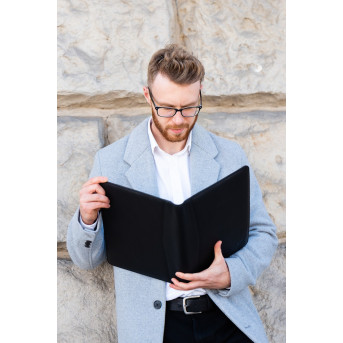 SKÓRZANY BIWUAR A4 AKTÓWKA PAOLO PERUZZI T-42-BL