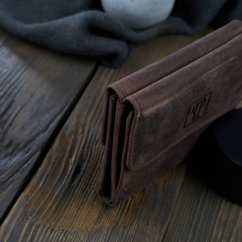 PORTFEL DAMSKI SKÓRZANY VINTAGE RETRO T-11-BR