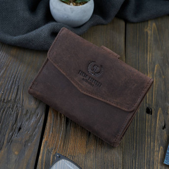 PORTFEL MŁODZIEŻOWY ZE SKÓRY VINTAGE RFID PAOLO PERUZZI T-35-BR