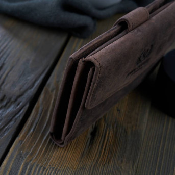 PORTFEL MŁODZIEŻOWY ZE SKÓRY VINTAGE RFID PAOLO PERUZZI T-35-BR