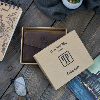 PORTFEL MŁODZIEŻOWY ZE SKÓRY VINTAGE RFID PAOLO PERUZZI T-35-BR