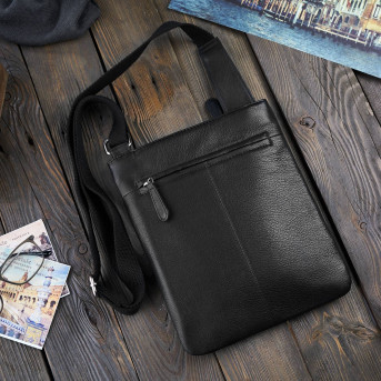 CZARNA LISTONOSZKA DAMSKA ZE SKÓRY NATURALNEJ PAOLO PERUZZI T-60-BL