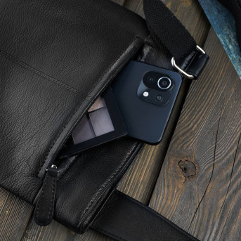 CZARNA LISTONOSZKA DAMSKA ZE SKÓRY NATURALNEJ PAOLO PERUZZI T-60-BL