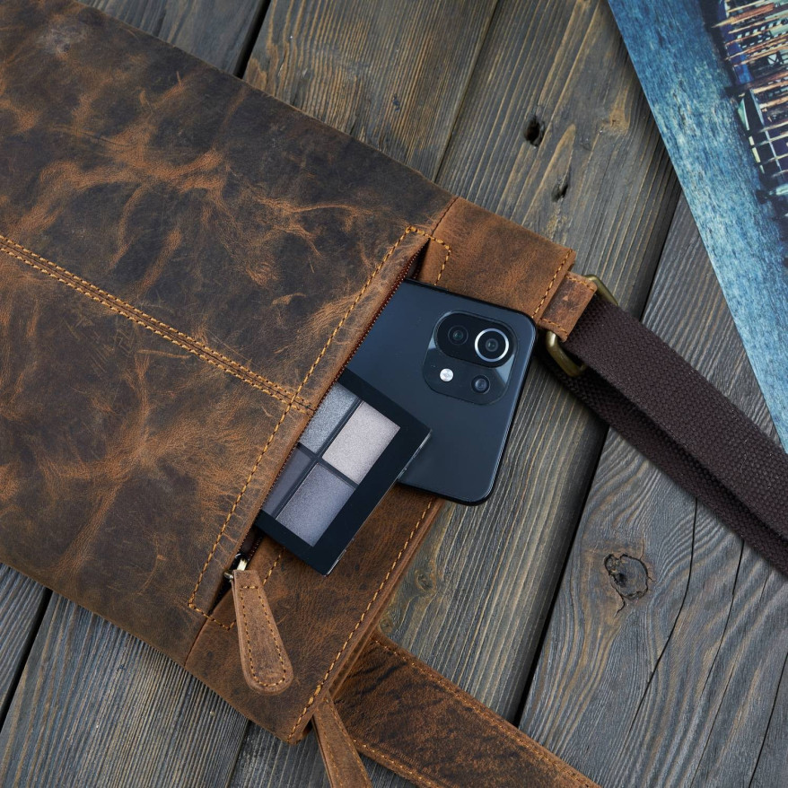 SKÓRZANA TOREBKA DAMSKA VINTAGE PAOLO PERUZZI T-60-HBR