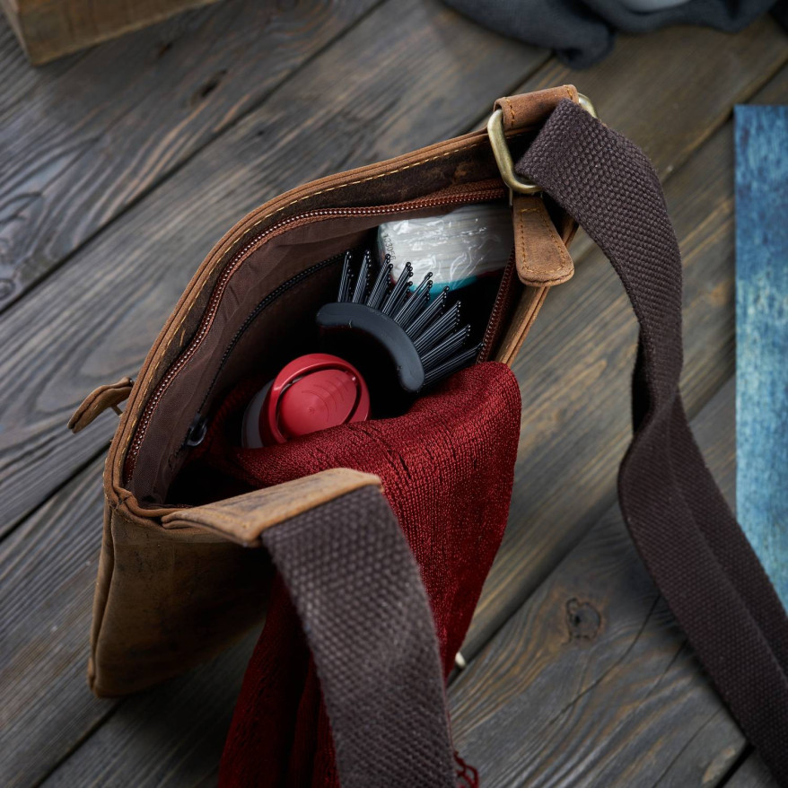 SKÓRZANA TOREBKA DAMSKA VINTAGE PAOLO PERUZZI T-60-HBR