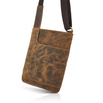 SKÓRZANA TOREBKA DAMSKA VINTAGE PAOLO PERUZZI T-60-HBR