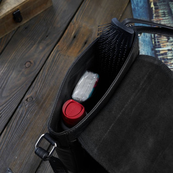 LISTONOSZKA MĘSKA NA RAMIĘ ZE SKÓRY PAOLO PERUZZI T-59-BL