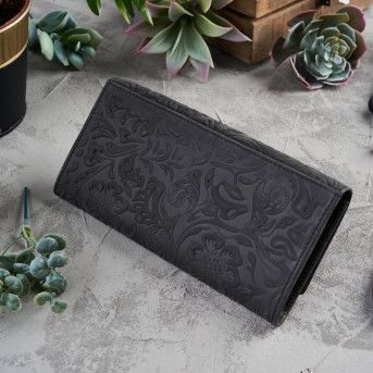 DUŻY PORTFEL ZE SKÓRY NATURALNEJ PAOLO PERUZZI IN-35-BL