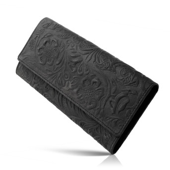 DUŻY PORTFEL ZE SKÓRY NATURALNEJ PAOLO PERUZZI IN-35-BL