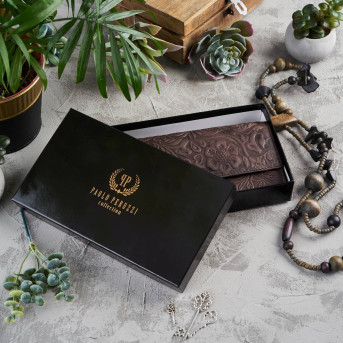 SKÓRZANY PORTFEL DAMSKI BRĄZOWY PAOLO PERUZZI IN-35-BR