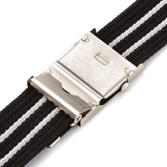 CZARNY PARCIANY MĘSKI PASEK PAOLO PERUZZI PW-03-PP-125CM