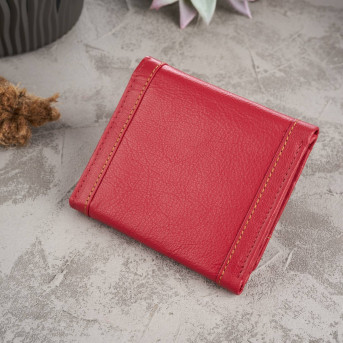 CZERWONY SKÓRZANY PORTFEL DAMSKI PAOLO PERUZZI T-70-LRD