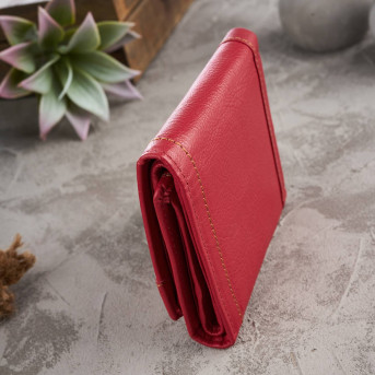 CZERWONY SKÓRZANY PORTFEL DAMSKI PAOLO PERUZZI T-70-LRD