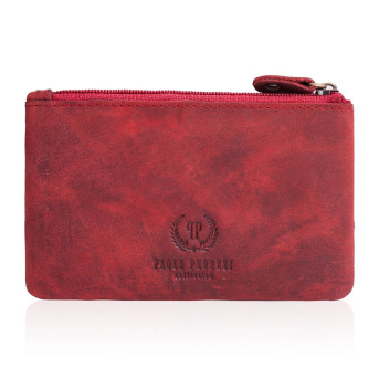 ZESTAW DLA NIEJ ZUP-64-RD: PORTFEL SKÓRZANY T-11 I ETUI NA KLUCZE T-51