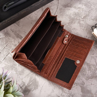 PORTFEL DAMSKI BRĄZOWY DUŻY PAOLO PERUZZI T-09-BR