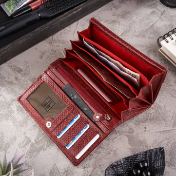 PORTFEL DAMSKI CZERWONY DUŻY PAOLO PERUZZI T-09-RD