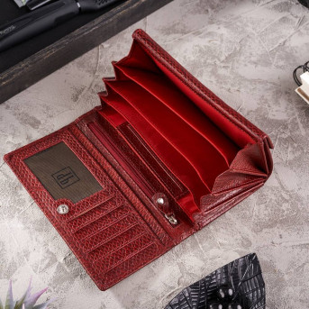 PORTFEL DAMSKI CZERWONY DUŻY PAOLO PERUZZI T-09-RD