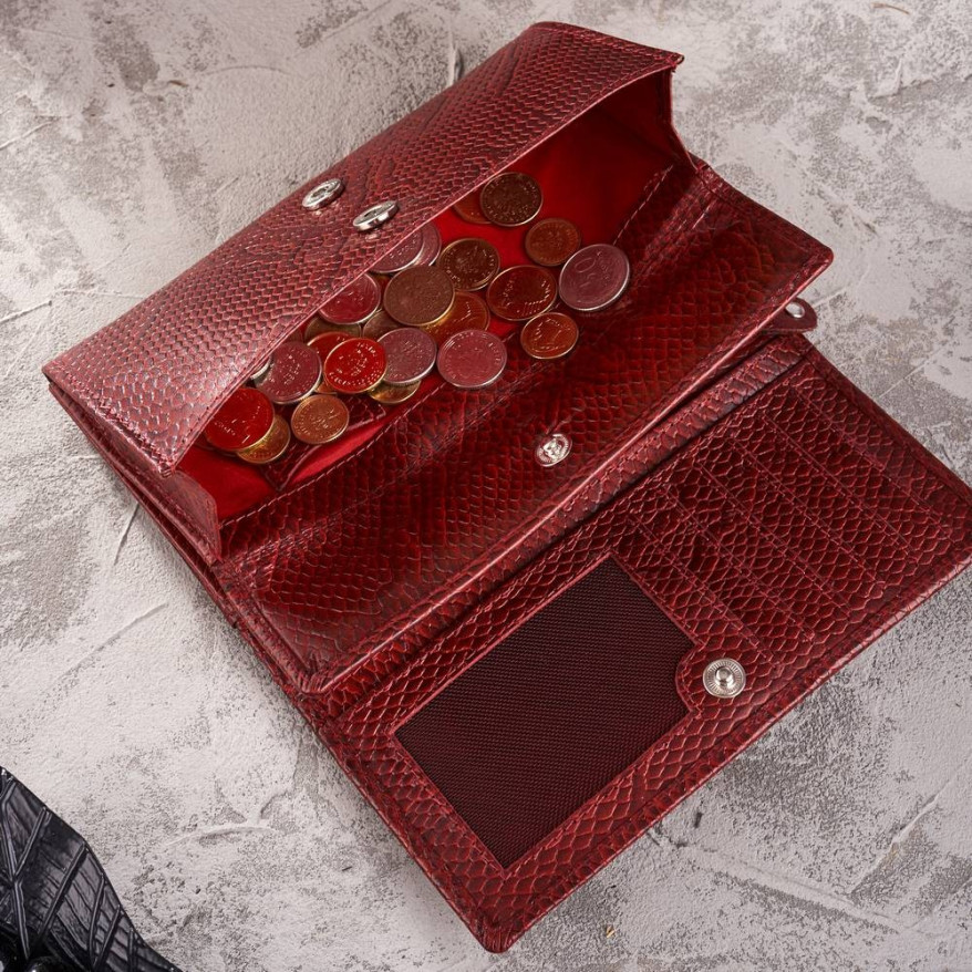 PORTFEL DAMSKI CZERWONY DUŻY PAOLO PERUZZI T-09-RD