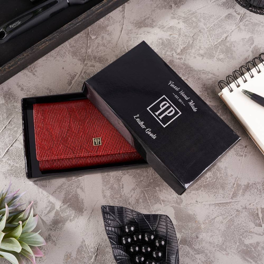 PORTFEL DAMSKI CZERWONY DUŻY PAOLO PERUZZI T-09-RD