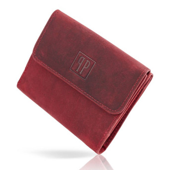 PORTFEL DAMSKI SKÓRZANY VINTAGE RETRO T-11-RD