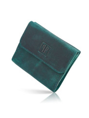 PORTFEL DAMSKI SKÓRZANY VINTAGE RETRO T-11-GR