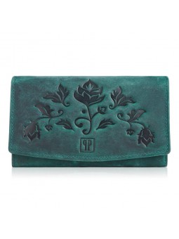 DAMSKI PORTFEL SKÓRZANY VINTGE PAOLO PERUZZI T-01-GR