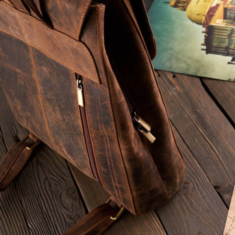 SKÓRZANY PLECAK DAMSKI A4 PAOLO PERUZZI T-72-HBR