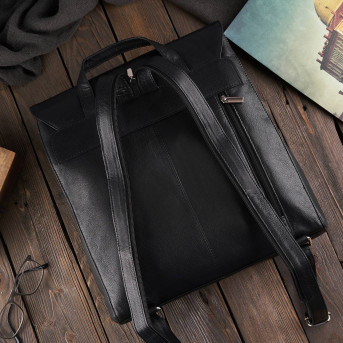 DUŻY PLECAK DAMSKI ZE SKÓRY NATURALNEJ PAOLO PERUZZI T-72-BL