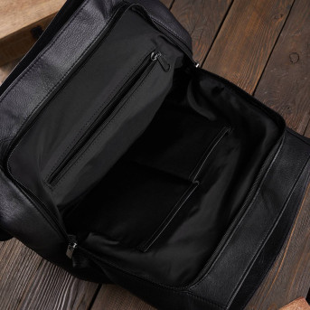 DUŻY PLECAK DAMSKI ZE SKÓRY NATURALNEJ PAOLO PERUZZI T-72-BL