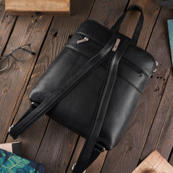 CZARNY PLECAK DAMSKI SKÓRA NATURALNA PAOLO PERUZZI T-73-BL