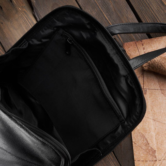 CZARNY PLECAK DAMSKI SKÓRA NATURALNA PAOLO PERUZZI T-73-BL