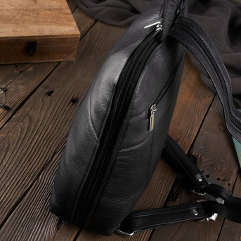 CZARNY PLECAK DAMSKI SKÓRA NATURALNA PAOLO PERUZZI T-73-BL