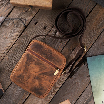 SKÓRZANA SASZETKA MĘSKA NA RAMIĘ PAOLO PERUZZI T-75-HBR