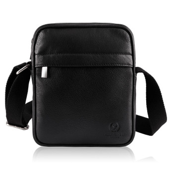 SKÓRZANA TOREBKA MĘSKA NA RAMIĘ PAOLO PERUZZI T-75-BL