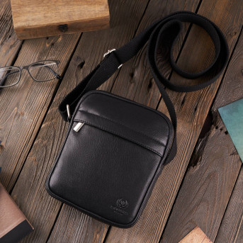 SKÓRZANA TOREBKA MĘSKA NA RAMIĘ PAOLO PERUZZI T-75-BL