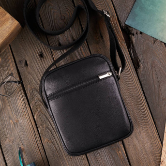 SKÓRZANA TOREBKA MĘSKA NA RAMIĘ PAOLO PERUZZI T-75-BL