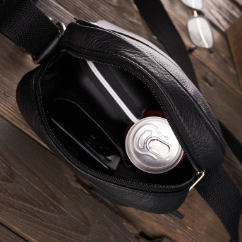 SKÓRZANA TOREBKA MĘSKA NA RAMIĘ PAOLO PERUZZI T-75-BL